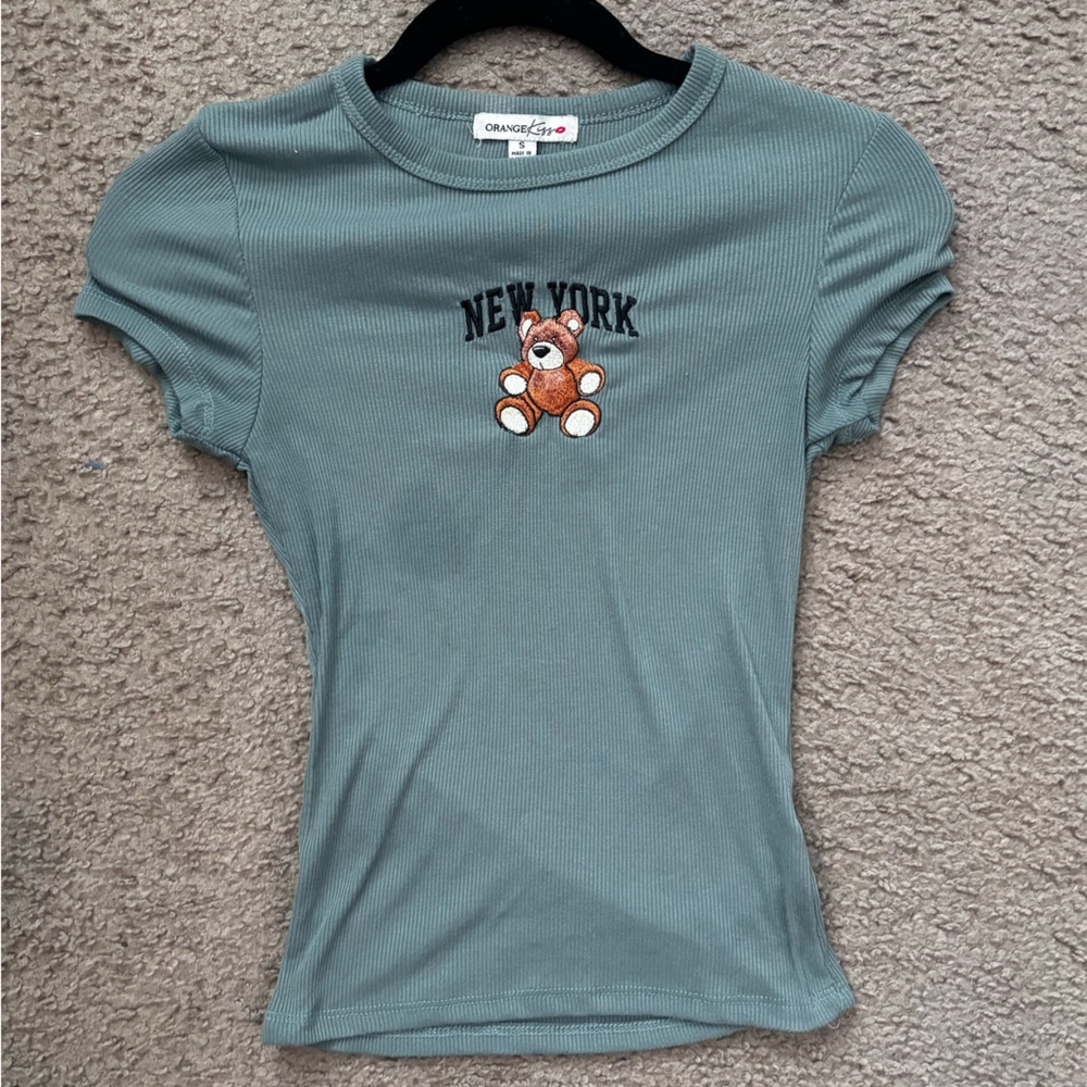 Cute teddy bear graphic tee